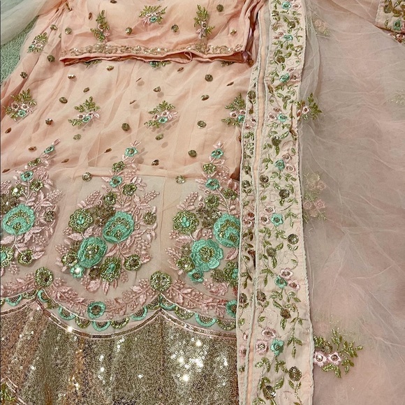 Pink Indian Lehenga - Picture 7 of 7